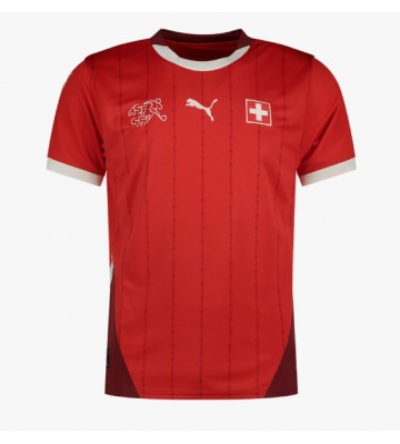 Schweiz Hjemmebanetrøje EM 2024 Kort ærmer